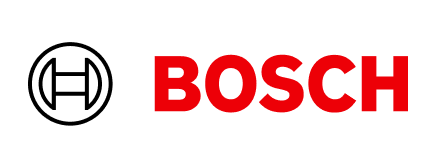 Bosch Markenlogo mit schwarzem und rotem Text.
