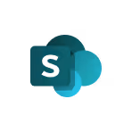 Microsoft SharePoint-Logo mit stilisiertem S vor überlappenden blauen Kreisen.