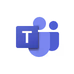 Microsoft Teams-Logo mit Buchstabe T in einem lila Icon.