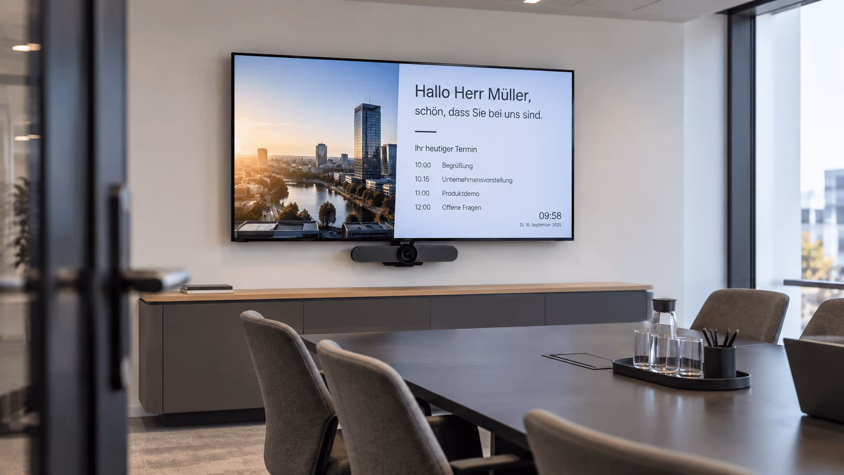 Meetingraum-Display – Digital Signage Anwendung