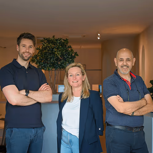 Portretfoto van ons team badkamerspecialisten.