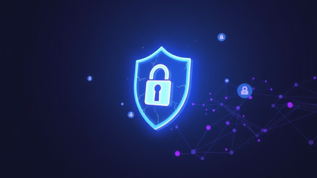 Microsoft 365 phishing threat concept with dark blue cybersecurity background