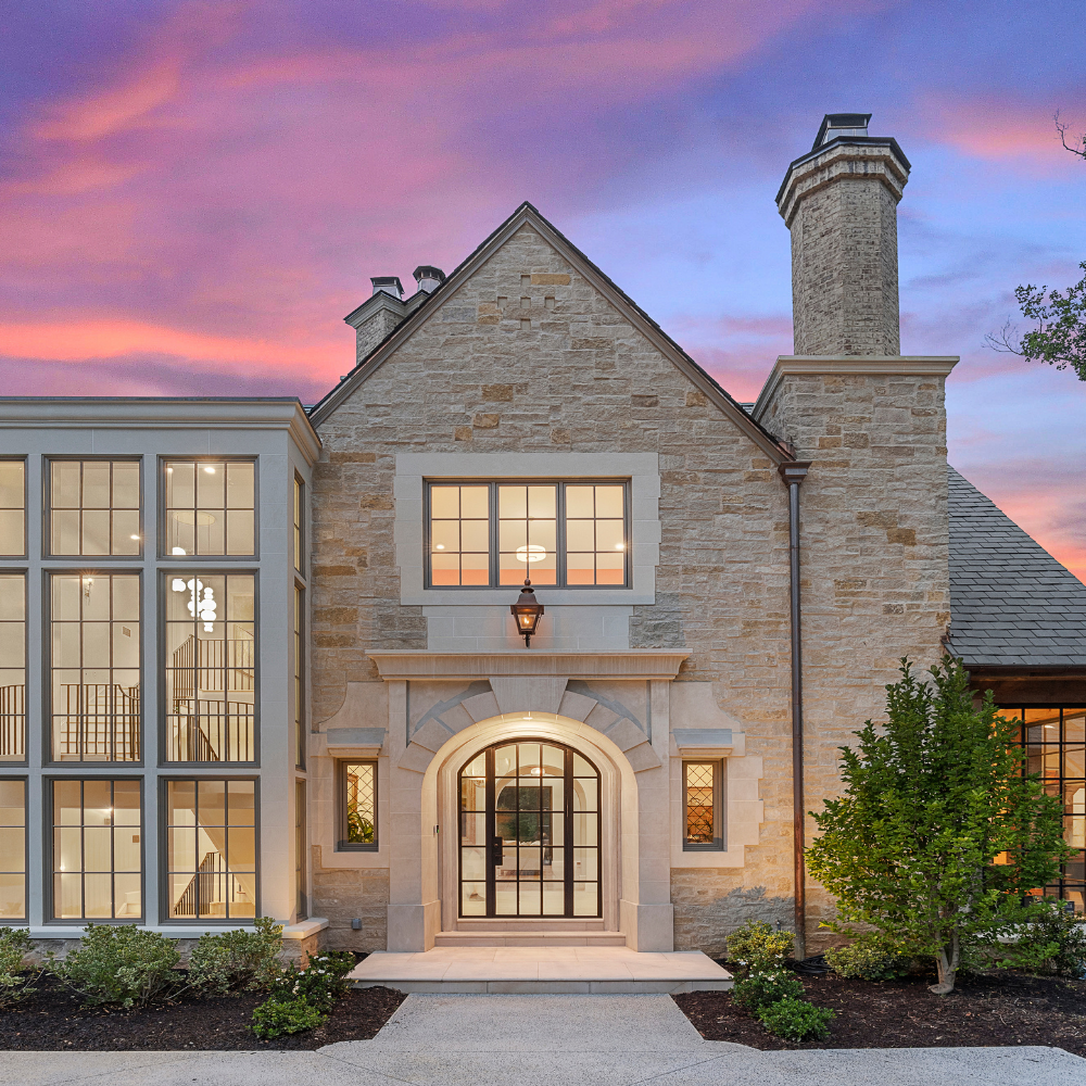 Luxury Steel Front Door on High-End Atlanta Home