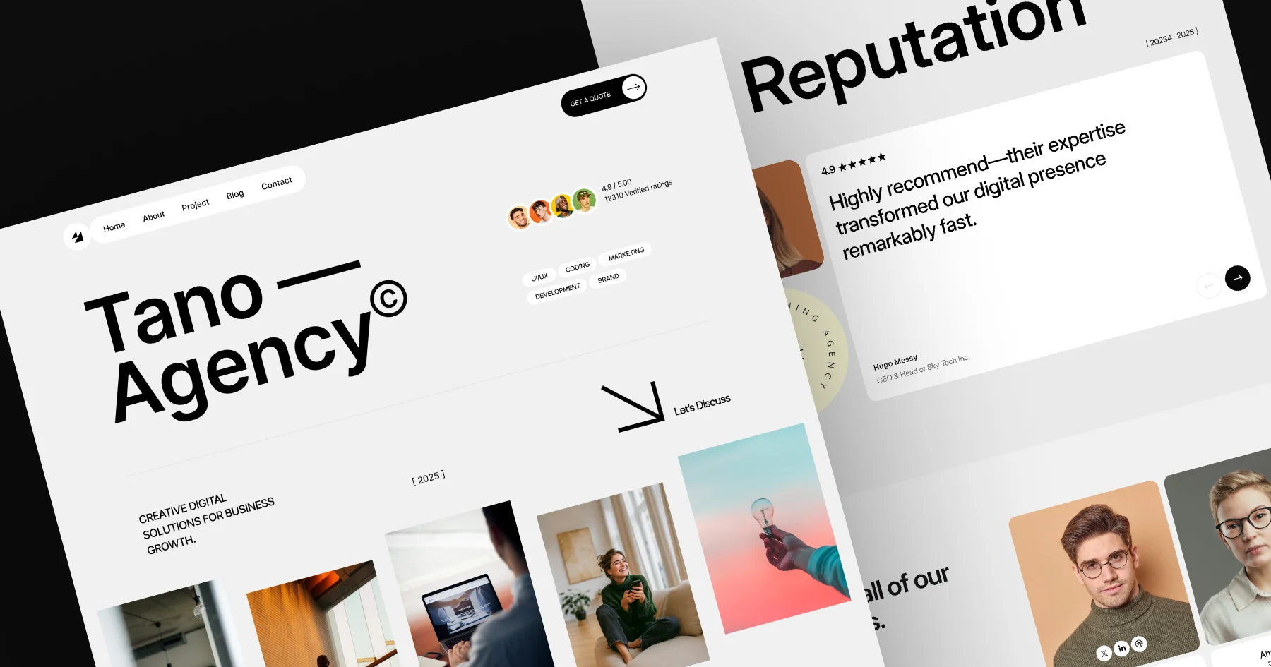 Style Guide Page: Tano - Webflow Html website template