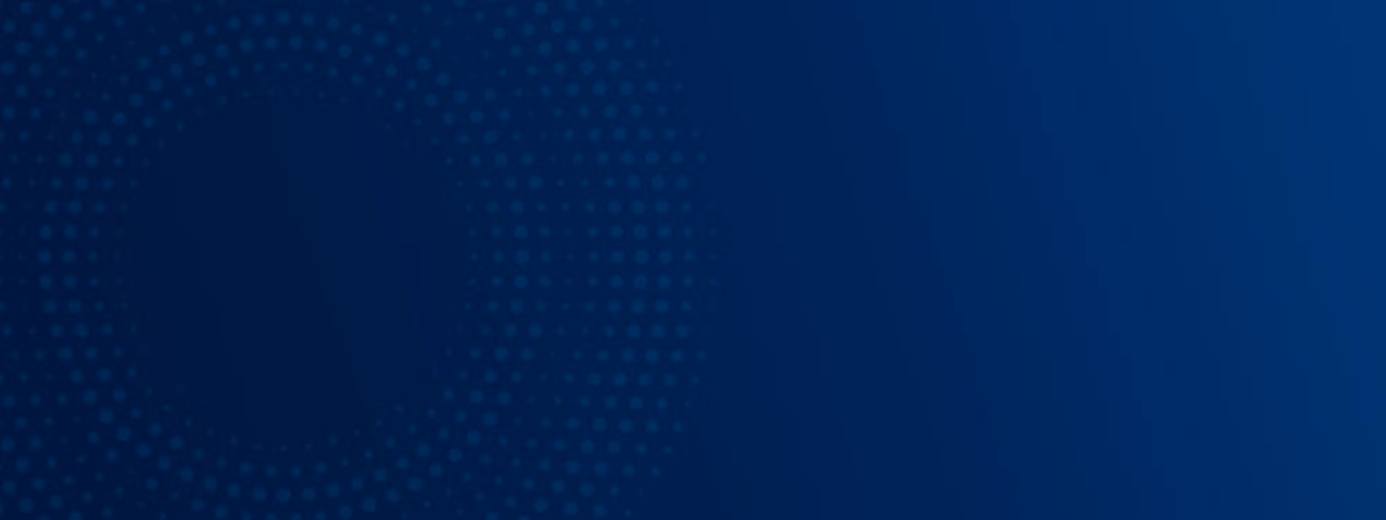 Deep blue gradient background with subtle dotted pattern