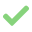 Green check mark icon.