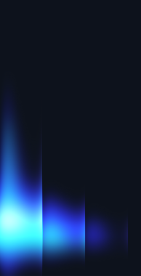 Abstract vertical gradient bars in varying shades of blue on a dark background.