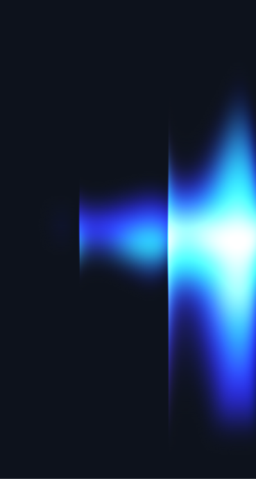 Vertical glowing blue light gradient on a dark background fading from center to edges.