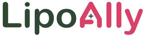 LipoAlly Schriftzug als Firmenlogo.