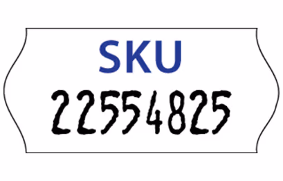 SATO one line handheld label example
