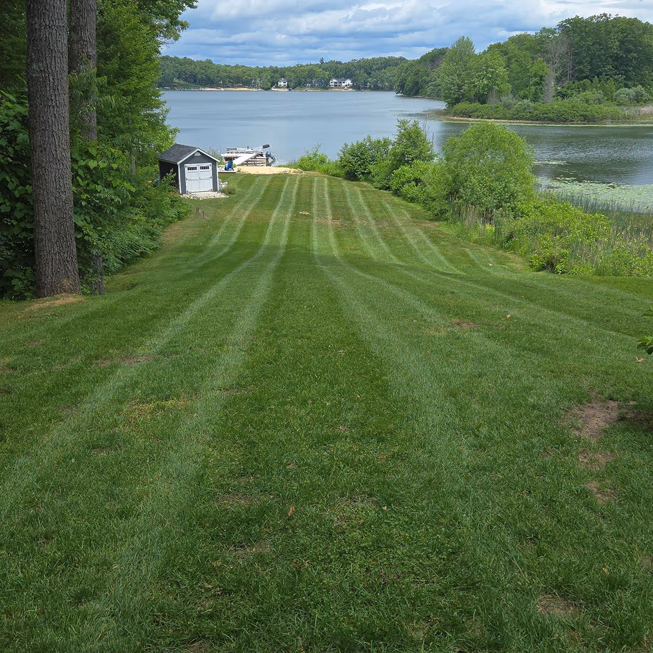 Commercial property lawn care near me in Newaygo Michigan