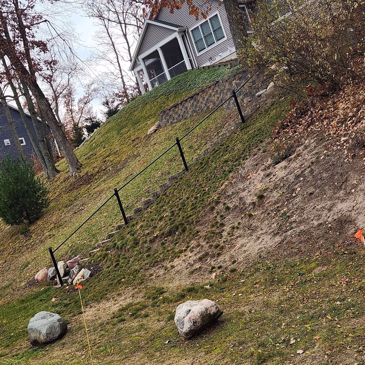 Leaf and debris removal service by J’s Lawn Service LLC