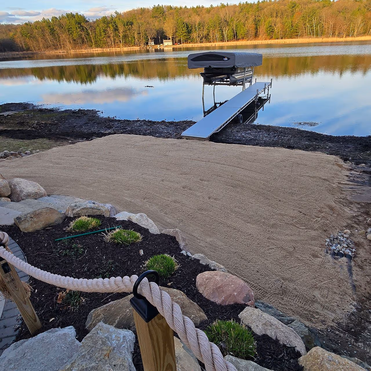 Property transformation by J’s Lawn Service LLC in Newaygo Michigan