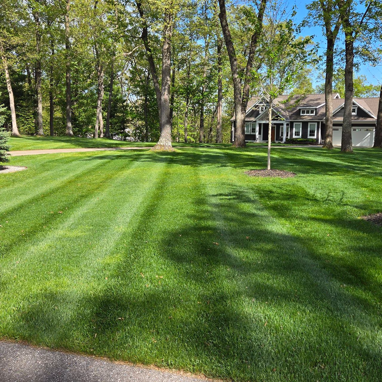 Lawn mowing service by J’s Lawn Service LLC in Newaygo Michigan