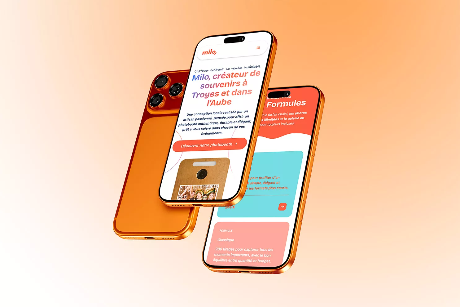 site web milo photobooth