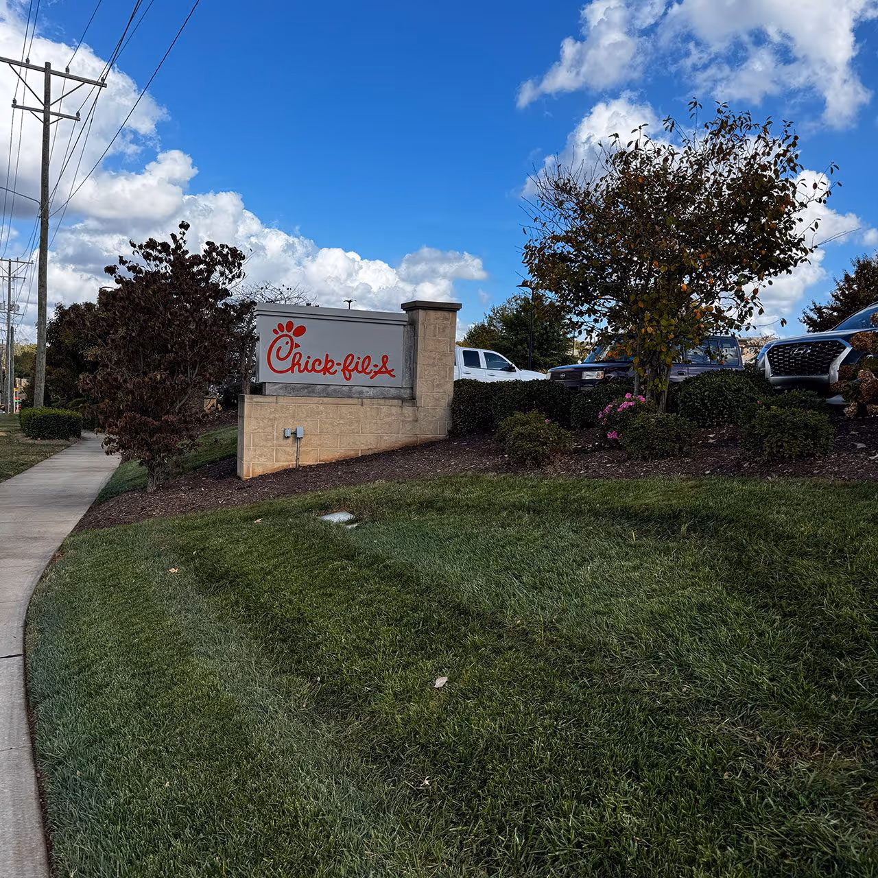 Professional commercial lawn care services by Cornerstone Landscaping