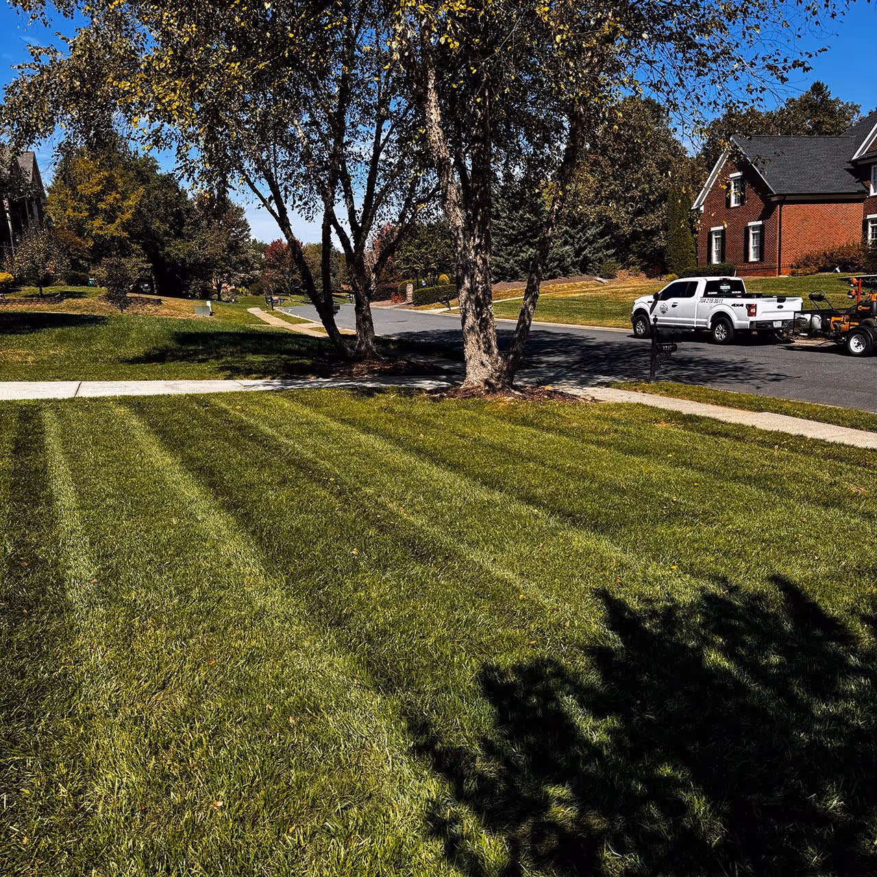 Clean and consistent lawn maintenance Cornerstone Landscaping