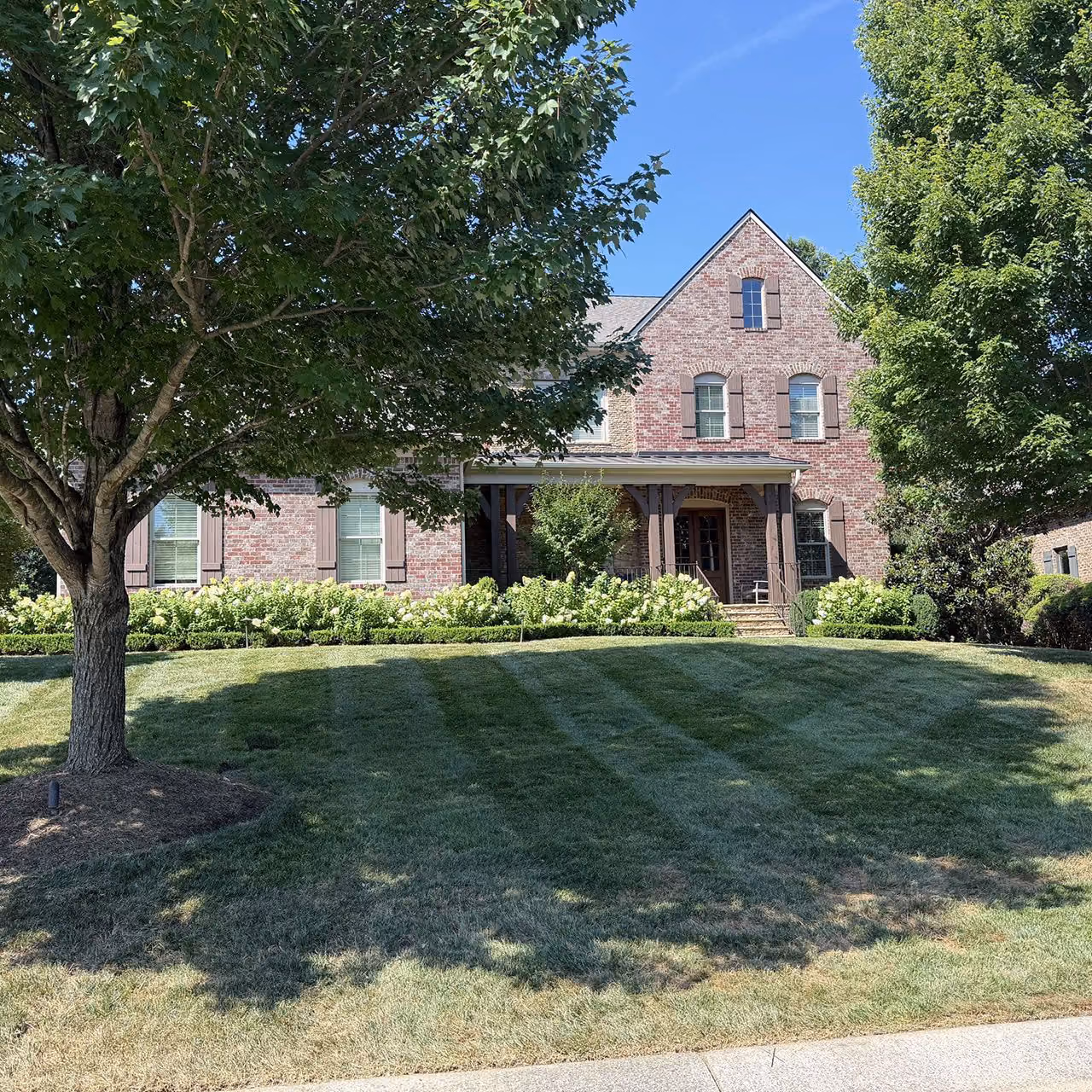 Professional residential lawn care services by Cornerstone Landscaping