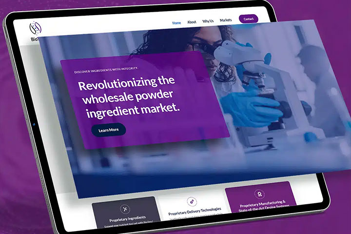 Smartphone showing design article.