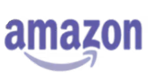 Amazon logo with a curved arrow pointing from A to Z.