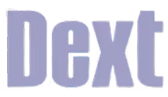 Text logo displaying the word 'Dext' in bold, uppercase letters with a purple tint.