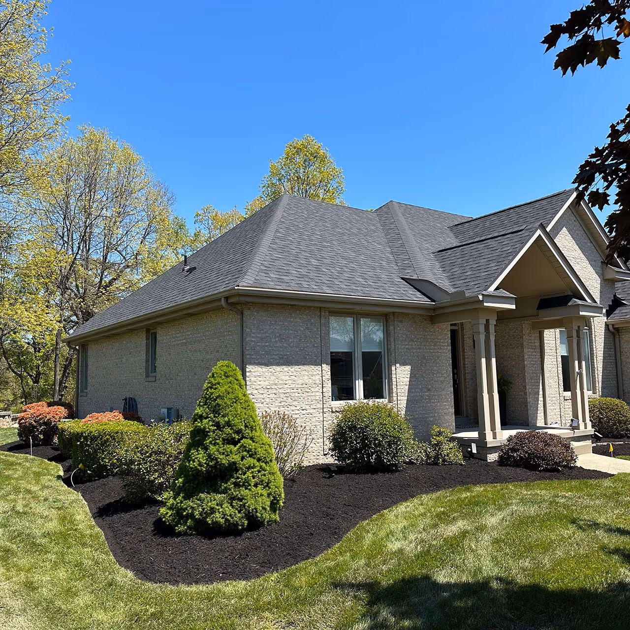 Well maintained residential lawn in Wexford, Pennsylvania