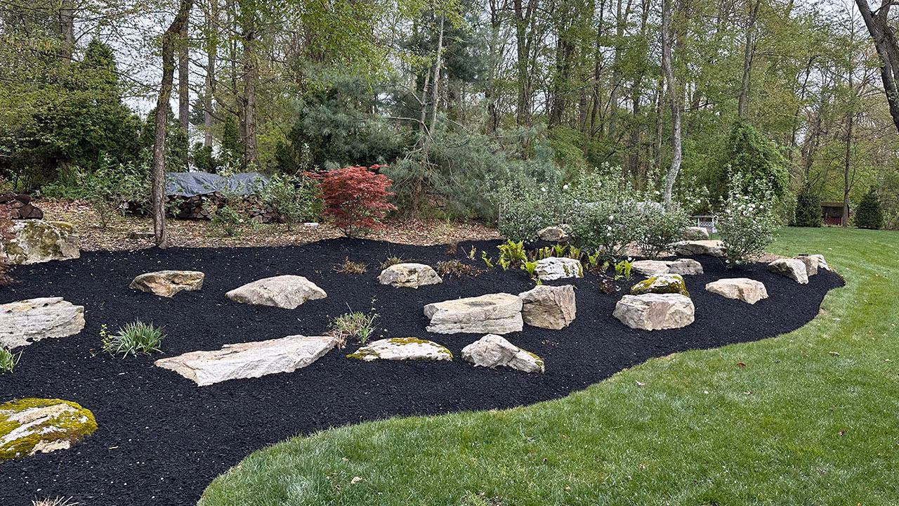 Landscape bed refreshing and edging in Mars, PA