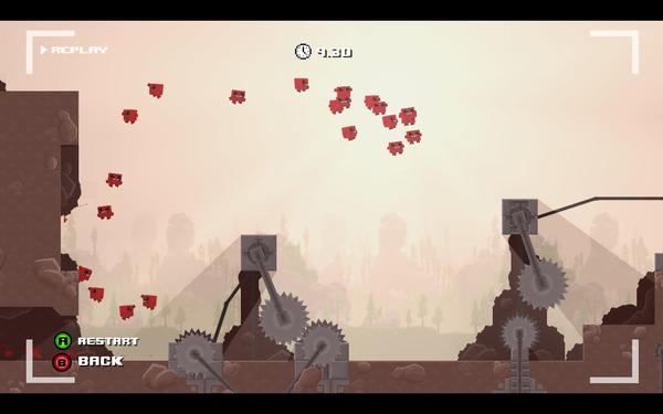 Essai-Erreur: Le jeu Super Meat Boy®, réputé très difficile, permet aux joueurs, après chaque mort de redémarrer instantanément le niveau, avec des “fantômes” rejouant les tentatives précédentes, simultanément - Un apprentissage utile
