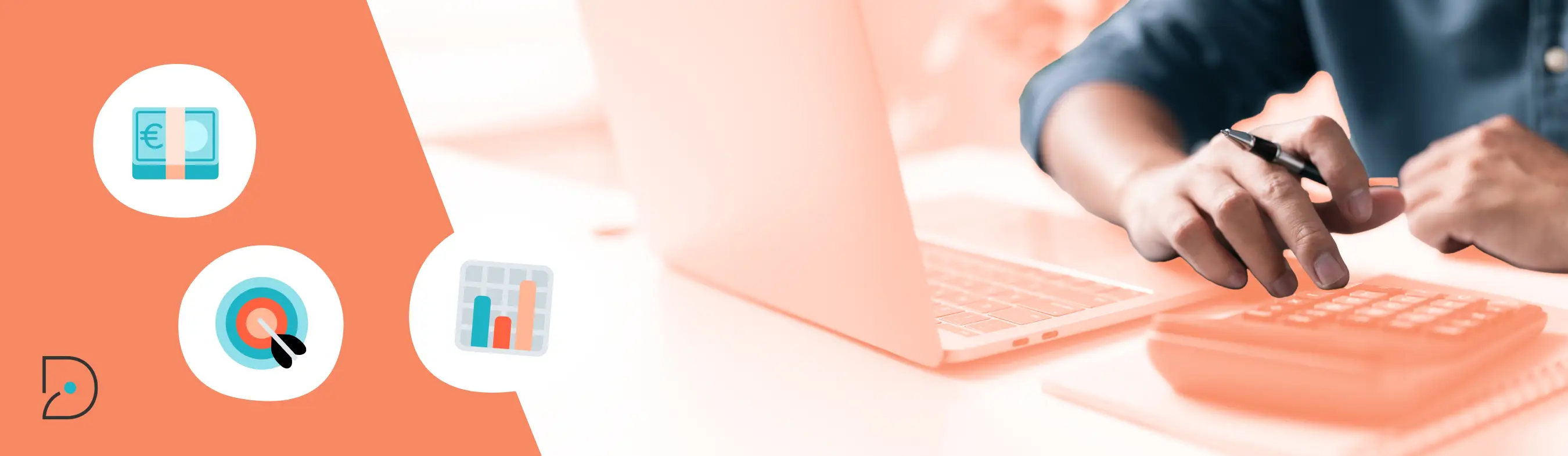 Visuel d'une personne devant son pc comparant les tarifs des LMS