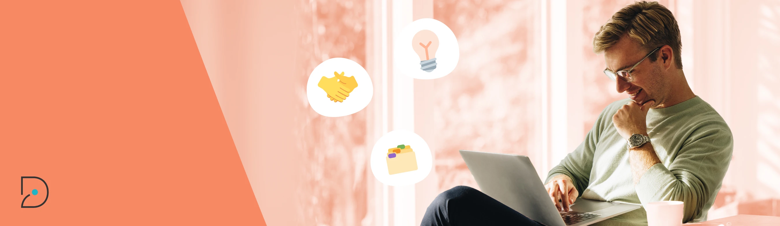 Visual of a person learning about preboarding