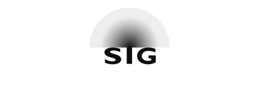 SIG logo in white