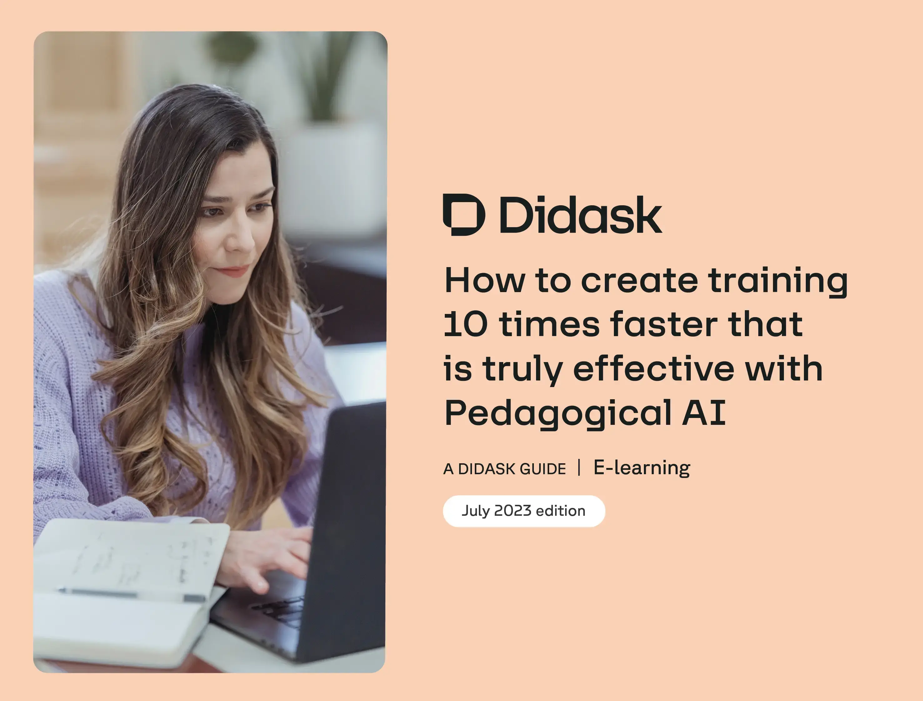 Cover of the ebook: How to create truly effective training courses 10x faster thanks to educational AI