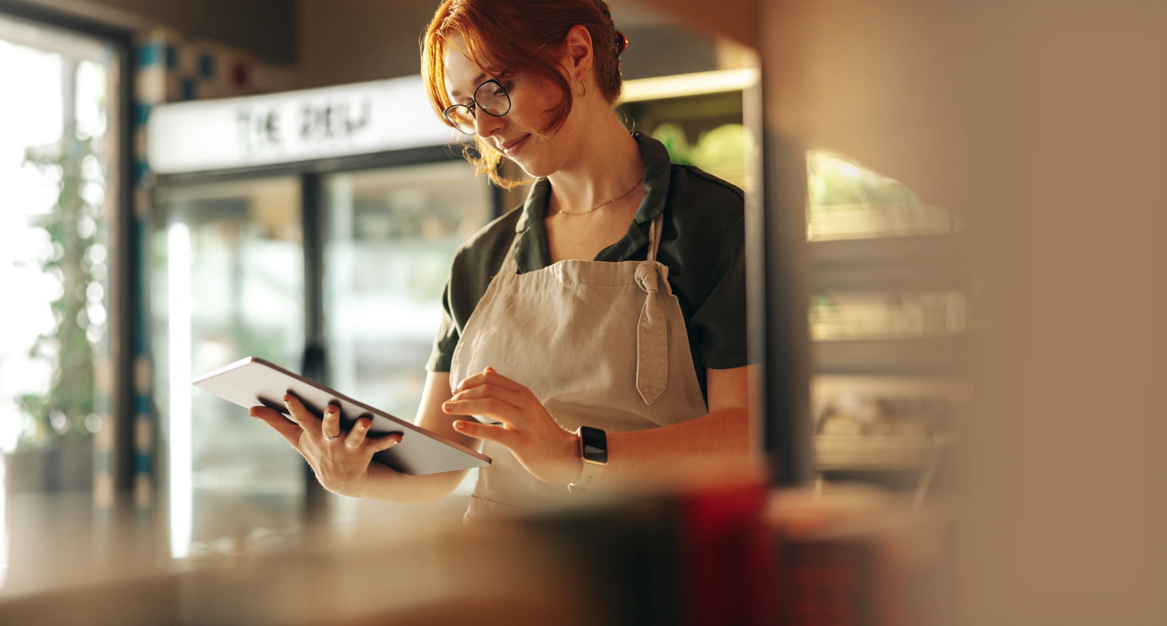 a picture of someone working in the retail sector