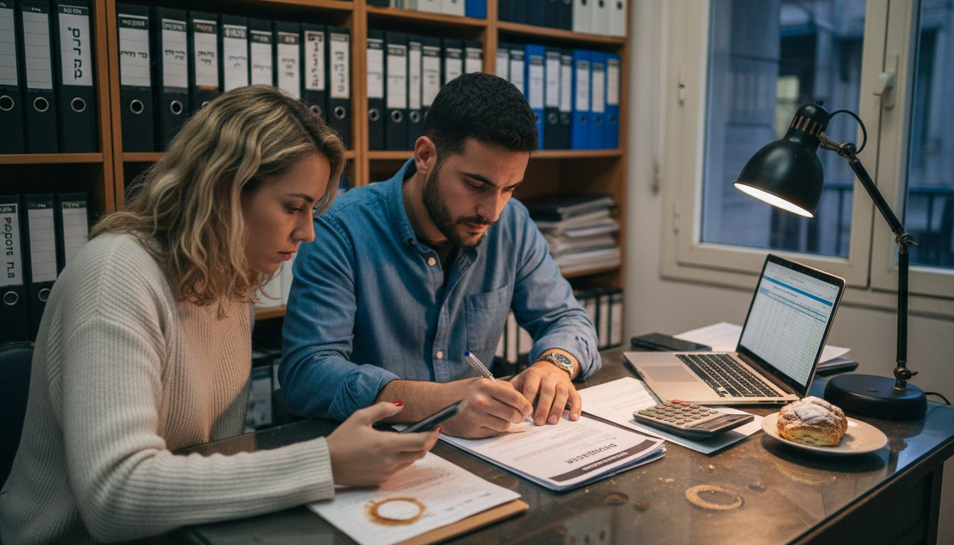 Homebuyer signs offer in Israeli office