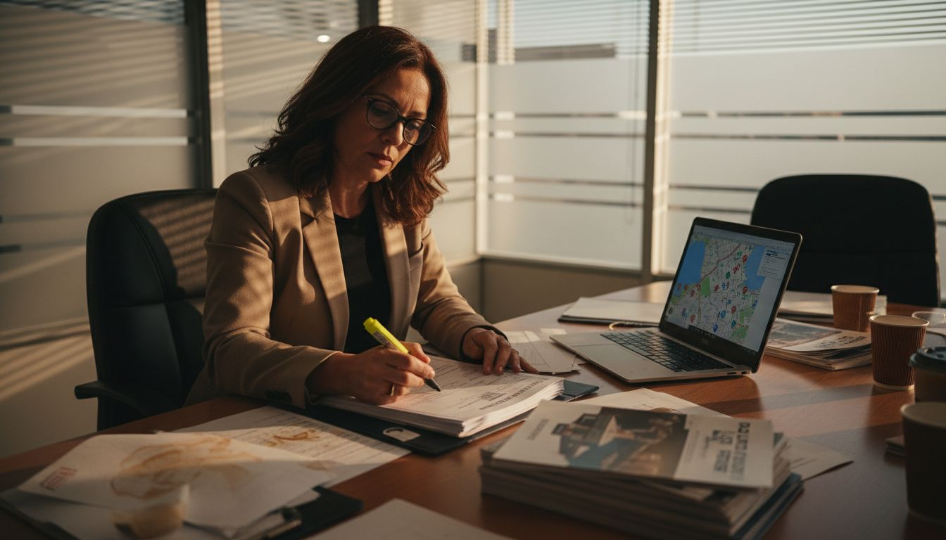 Israeli legal expert reviewing property documents