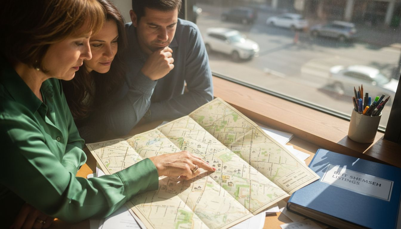 Agent showing home location map details