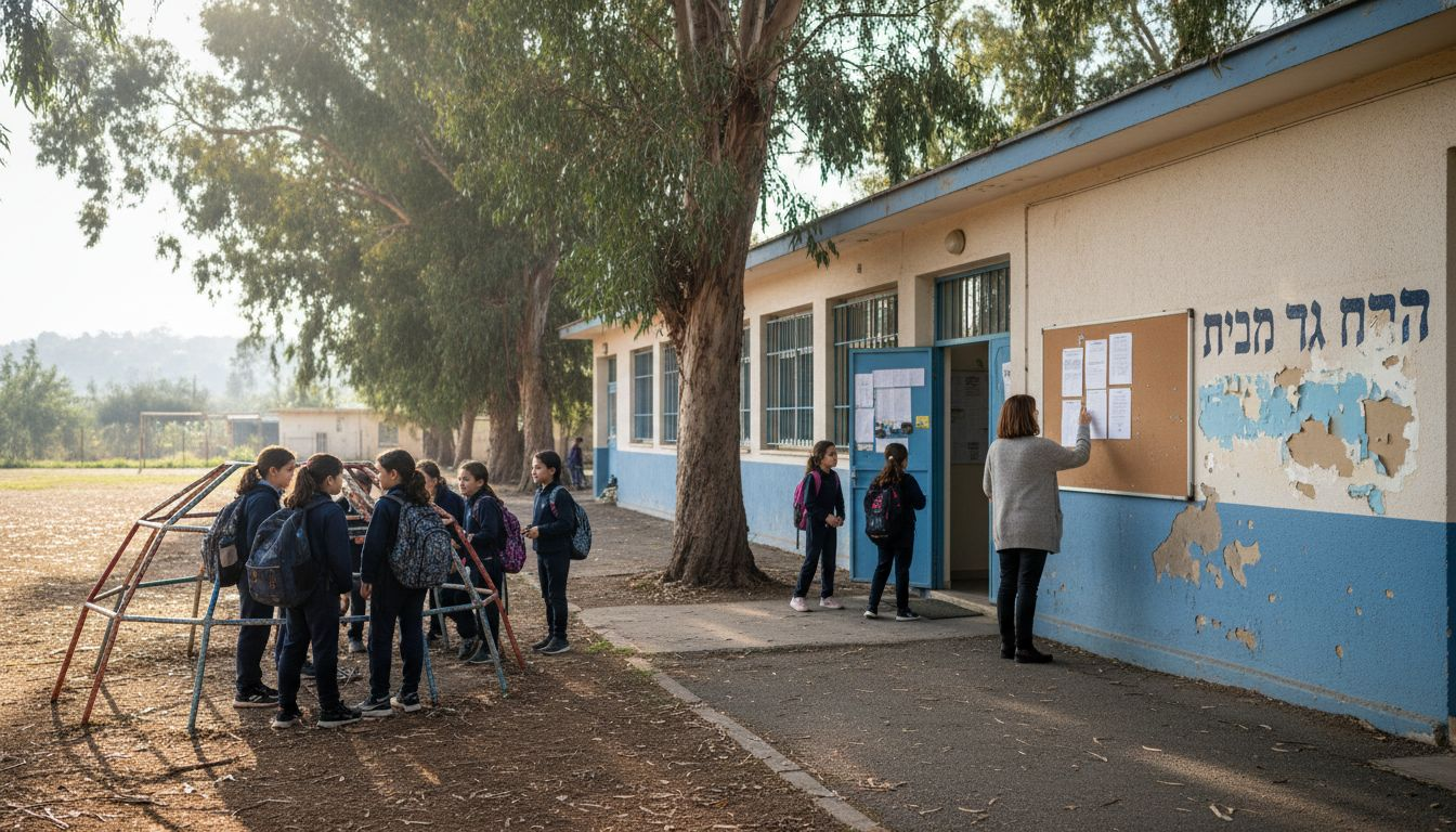 Children at Beit Shemesh school playground