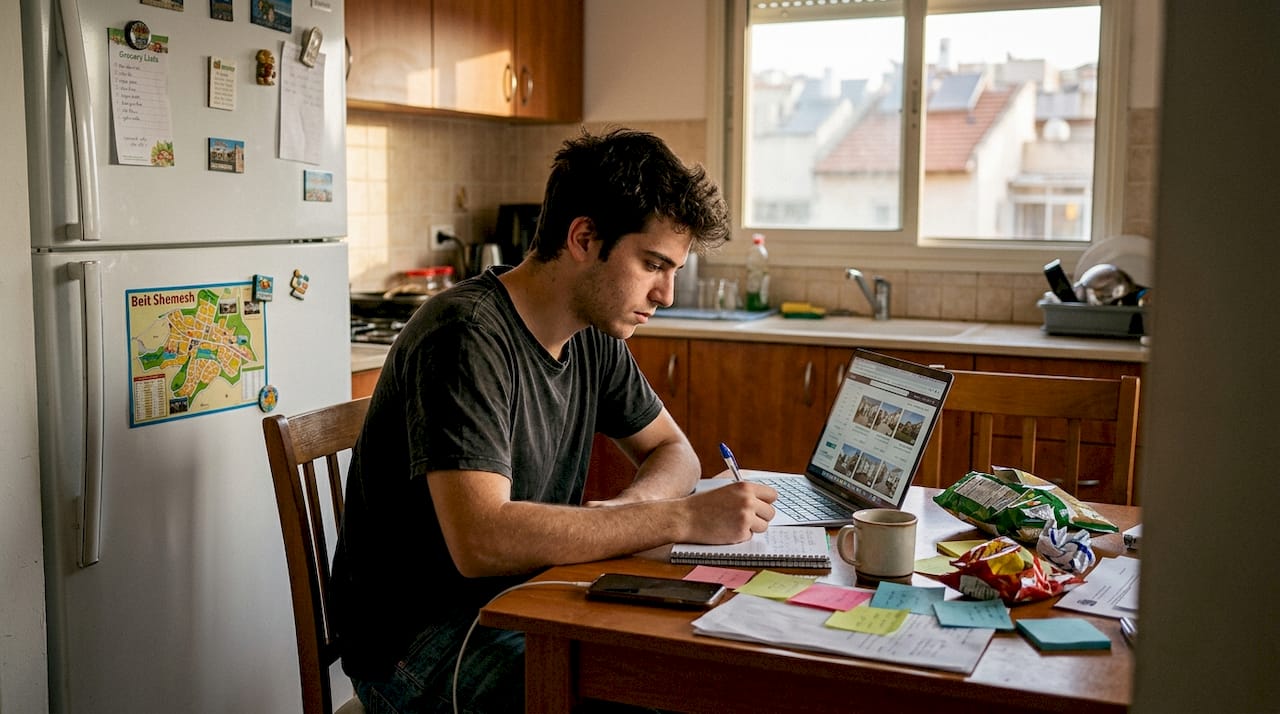 Home buyer reviewing property options