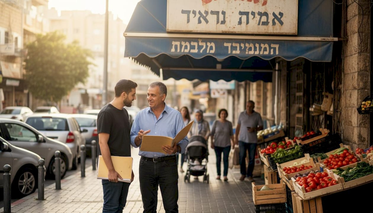 Agent showing amenities in Ramat Beit Shemesh