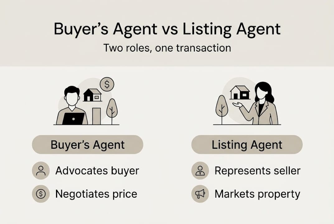 Infographic comparing agent roles and duties