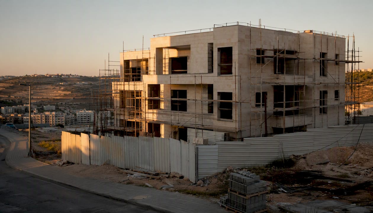 New residential building construction site in Beit Shemesh