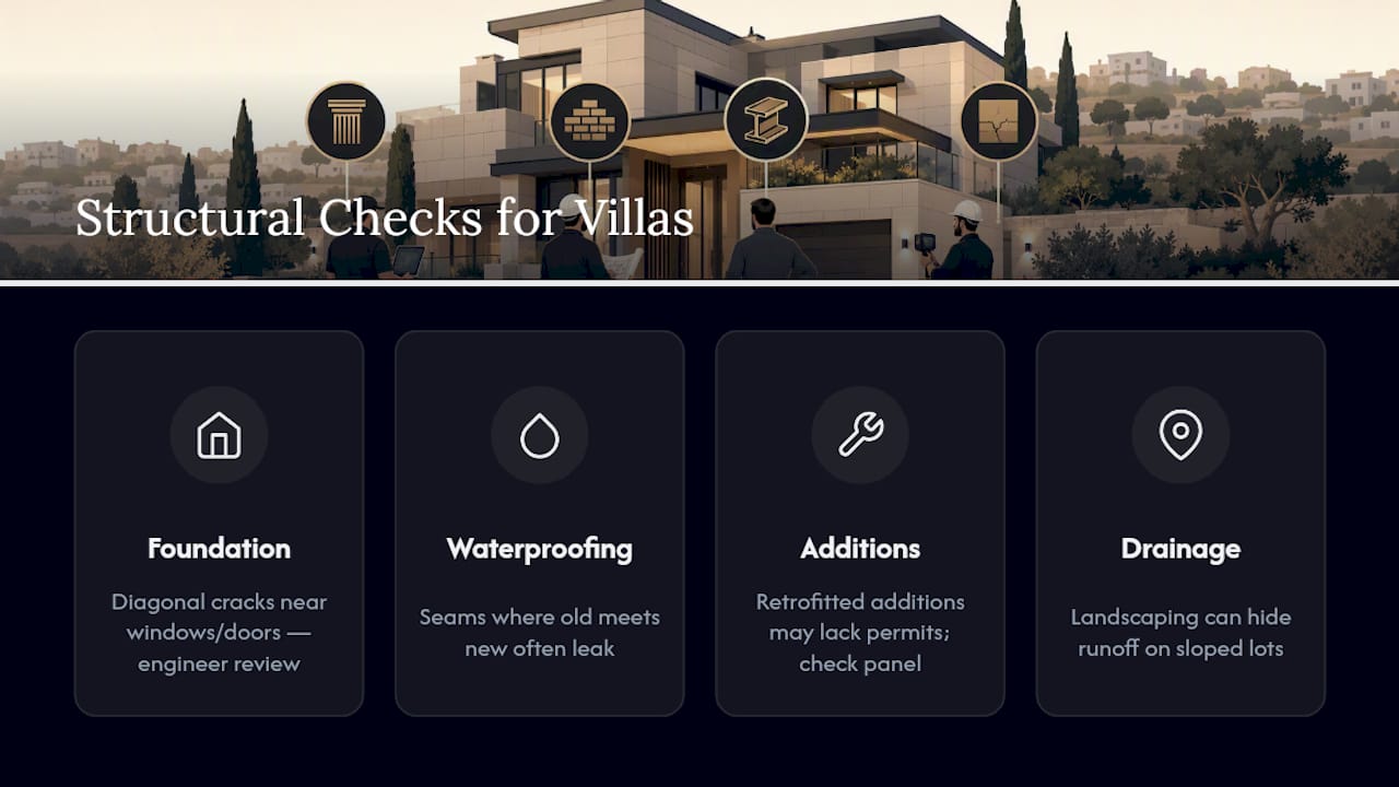 Key structural risks in luxury villas