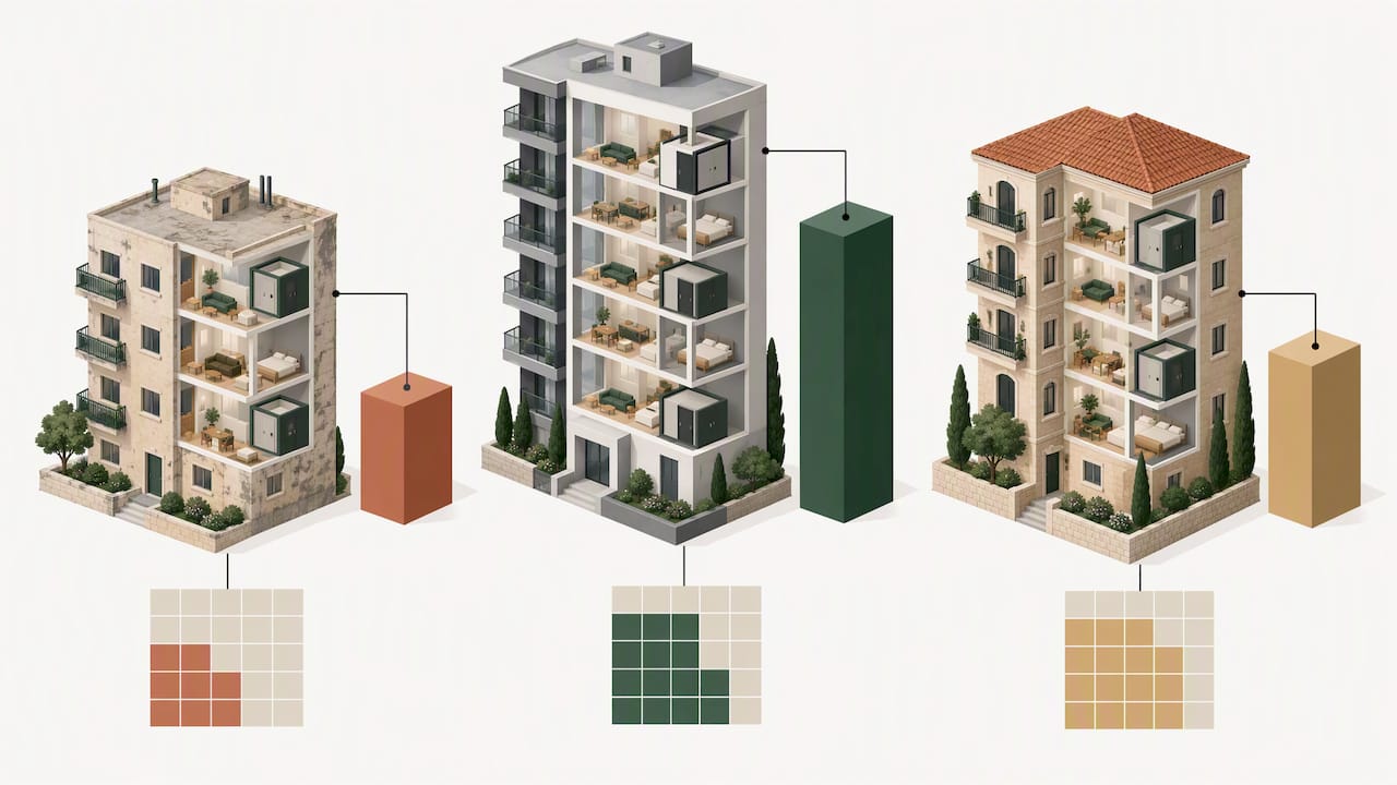 Apartment features affecting price comparison