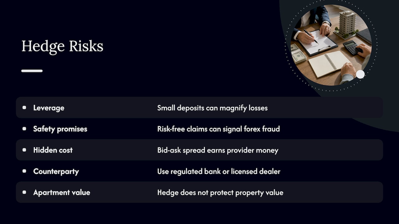 Five risks inside a currency hedge