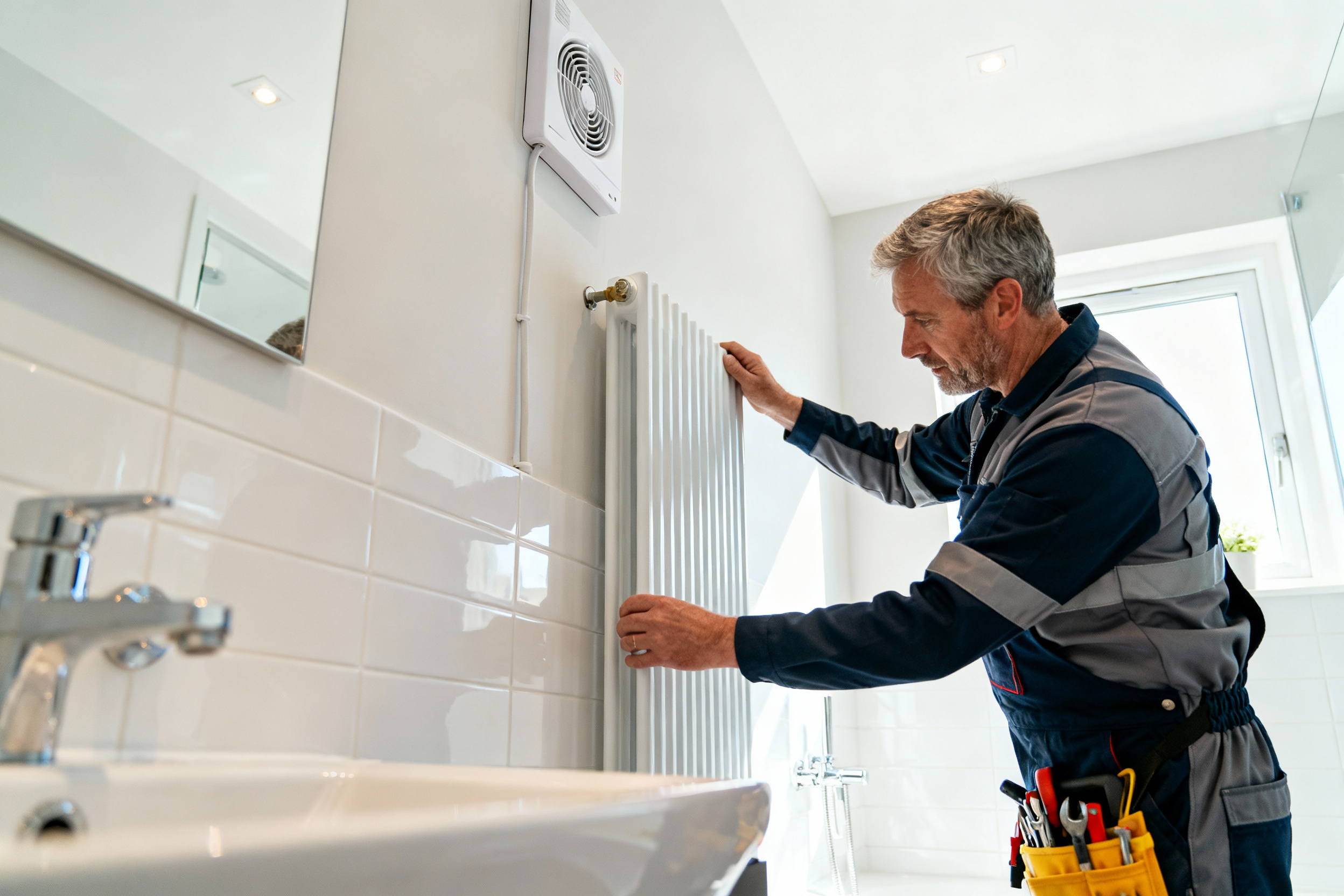 image of maintenance service team at work (for a property management company)