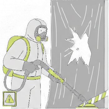 Asbestos Abatement Illustration