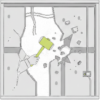 Interior Demolition Illustration