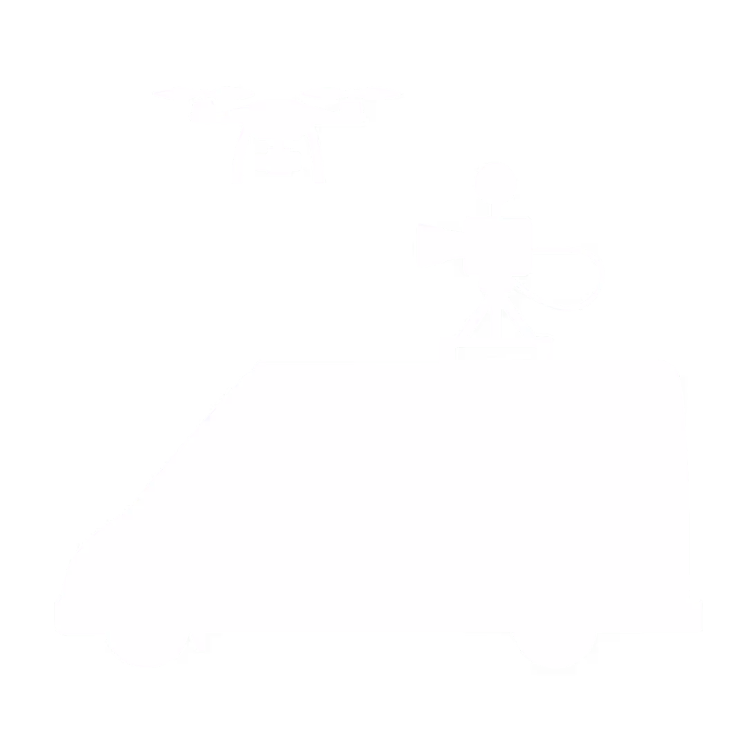 An image of a van with a camera on top and a drone hovering above symbolising drone recorded footage for construction companies