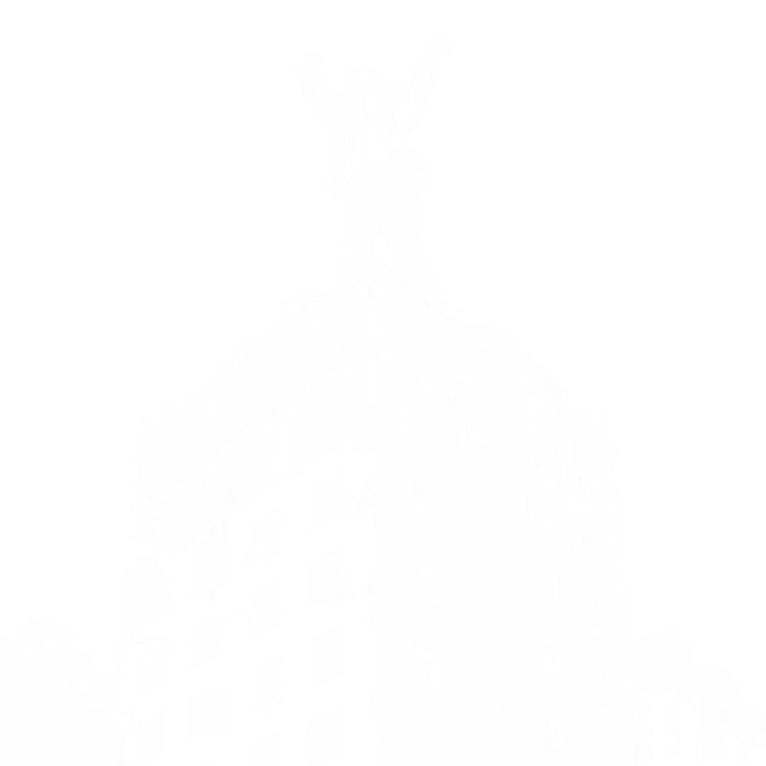 Illustration of a excited man in a suit standing on top of a building under construction