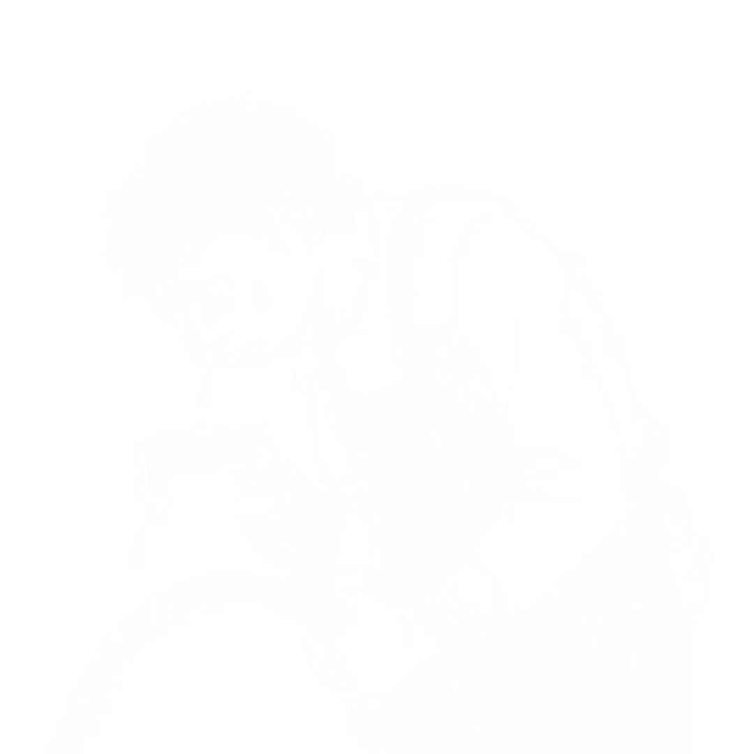 An illustration of a plumber looking sad leaning over some pipes